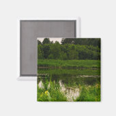 Natuur Landschap Scenery Forest Pond Magneet (Voorkant / Achterkant)