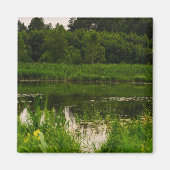 Natuur Landschap Scenery Forest Pond Magneet (Voorkant)