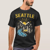 Natuur Landschap Seattle T-shirt (Voorkant)