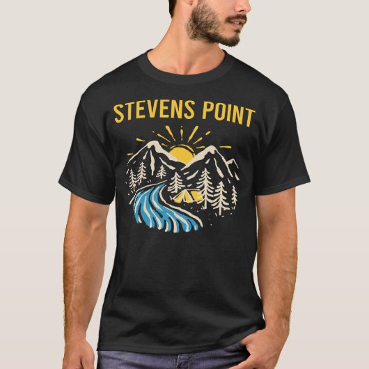 Natuur Landschap Stevens Point T-shirt (Voorkant)