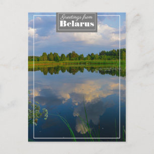 Natuur Landschap Uitzicht Meer Wit-Rusland Ansicht Briefkaart