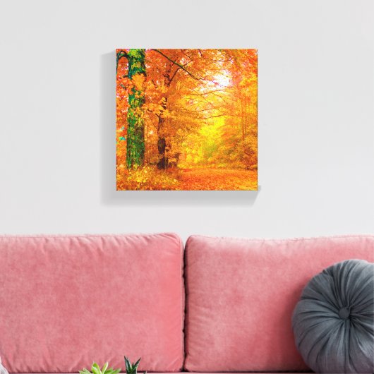 Natuur Landschap Vermont Autumn Canvas Afdruk (Insitu (Woonkamer))