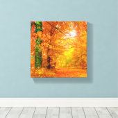 Natuur Landschap Vermont Autumn Canvas Afdruk (Insitu (Houten vloer))