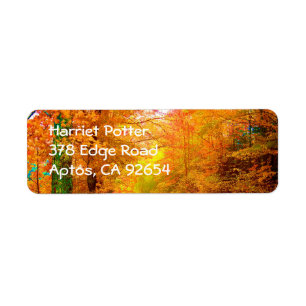 Natuur Landschap Vermont Autumn Etiket