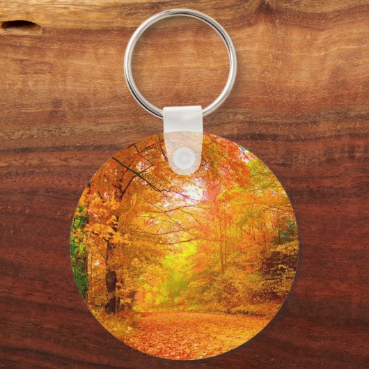 Natuur Landschap Vermont Autumn Sleutelhanger (Voorkant)