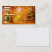 Natuur Landschap Vermont Autumn Visitekaartje (Voorkant / Achterkant)