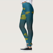 Natuur Landschap Water Lily verlaat Pond Leggings (Links)