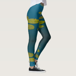 Natuur Landschap Water Lily verlaat Pond Leggings