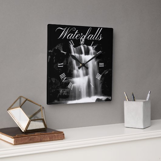 Natuur Landschap Waterval Vierkante Klok (Kantoor)