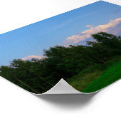 Natuur landschapsbos Wit-Russisch Poster (Hoek)