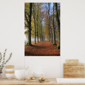 Natuur landschapsfotografie herfstbomen poster (Keuken)