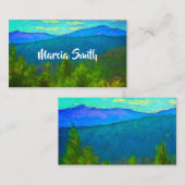 natuur landschapskunst in berggebieden visitekaartje (Voorkant / Achterkant)
