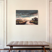 Natuur landschapskunstwerk | rollend Storm Canvas Afdruk