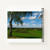 Natuur landschapslandschap Birch Trees Belarus Notitieboek (Achterkant)