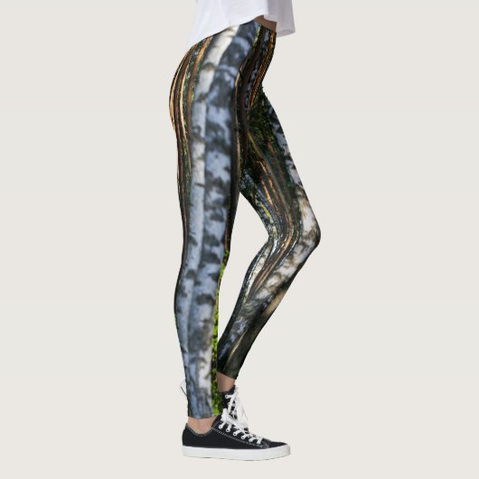 Natuur Landschapslandschap Bosboombossen Leggings (Rechts)