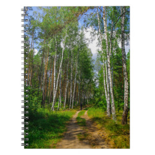 Natuur Landschapslandschap Bosbouwboom Wit-Rusland Notitieboek
