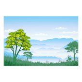 Natuur landschapslandschap foto afdruk (Voorkant)
