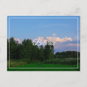 Natuur Landschapslandschap Meadow Belarus Briefkaa Briefkaart