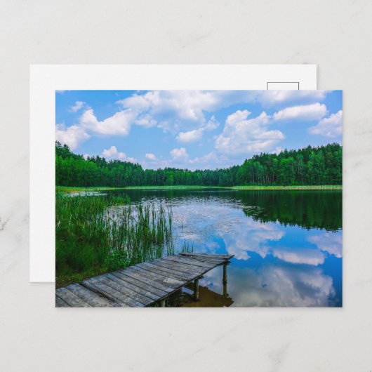 Natuur Landschapslandschapsmeer Sky Belarus Briefk Briefkaart (Voorkant / Achterkant)