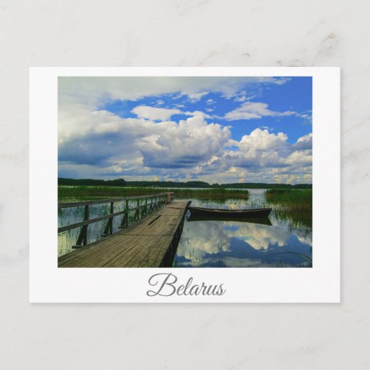 Natuur Landschapslandschapsmeer Sky Belarus Briefk Briefkaart (Voorkant)