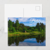 Natuur landschapslandschapsmeer Sky Belarus Briefkaart (Voorkant / Achterkant)