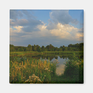 Natuur Landschapslandschapsmeer Wit-Rusland Magneet