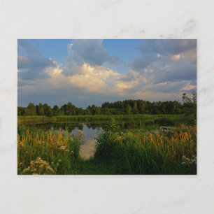 Natuur Landschapslandschapsmeer Wit-Russisch Brief Briefkaart