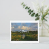 Natuur Landschapslandschapsmeer Wit-Russisch Brief Briefkaart (Staand voorkant)