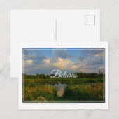 Natuur Landschapslandschapsmeer Wit-Russisch Brief Briefkaart (Voorkant / Achterkant)