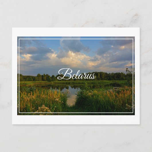 Natuur Landschapslandschapsmeer Wit-Russisch Brief Briefkaart (Voorkant)