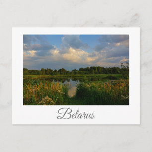 Natuur Landschapslandschapsmeer Wit-Russisch Brief Briefkaart