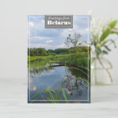 Natuur Landschapslandschapsmeer Wit-Russische plat (Staand voorkant)