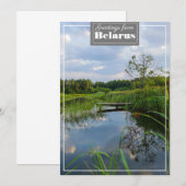 Natuur Landschapslandschapsmeer Wit-Russische plat (Voorkant / Achterkant)