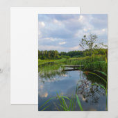 Natuur Landschapslandschapsmeer Wit-Russische plat (Voorkant / Achterkant)