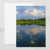Natuur Landschapslandschapsmeer Wit-Russische plat (Voorkant / Achterkant)