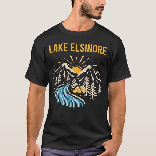 Natuur Landschapsmeer Elsinore T-shirt (Voorkant)