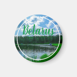 Natuur Landschapsmeer Sky Belarus Magnet
