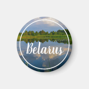 Natuur Landschapsmeer Sky Belarus Magnet