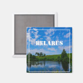 Natuur Landschapsmeer Sky Belarus Magnet (Voorkant / Achterkant)