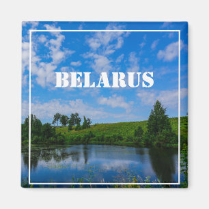 Natuur Landschapsmeer Sky Belarus Magnet