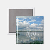Natuur Landschapsmeer Sky Belarus Magnet (Voorkant / Achterkant)