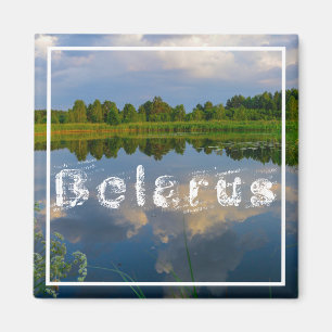 Natuur Landschapsmeer Sky Belarus Magnet