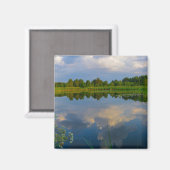 Natuur Landschapsmeer Sky Belarus Magnet (Voorkant / Achterkant)