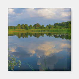 Natuur Landschapsmeer Sky Belarus Magnet