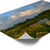 Natuur landschapsmeer Wit-Russisch Poster (Hoek)