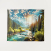 Natuur Landschapswandtapijt Wandkleed (Voorkant (horizontaal))