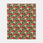 Natuur landtuinkanaalpatroon fleece deken (Voorkant)