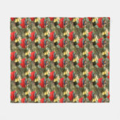 Natuur landtuinkanaalpatroon fleece deken (Voorkant (Horizontaal))