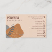 Natuur Lanscape Pastel kleuren Visitekaartje (Voorkant)