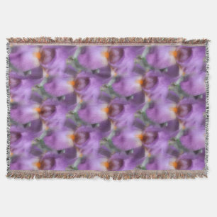 Natuur lavender-bierkant deken